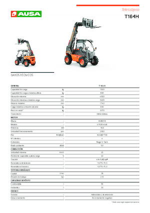 Telescoopladers Ausa T 164 H X4