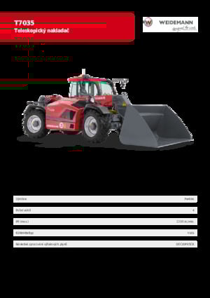 Telescoopladers Weidemann T7035 