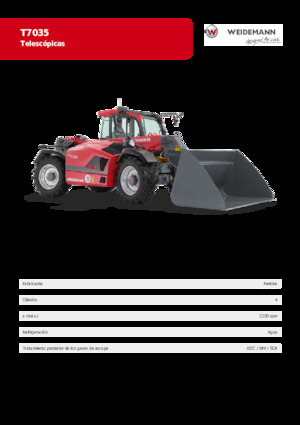 Telescoopladers Weidemann T7035 