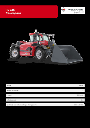 Telescoopladers Weidemann T7035 