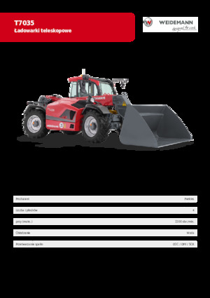 Telescoopladers Weidemann T7035 