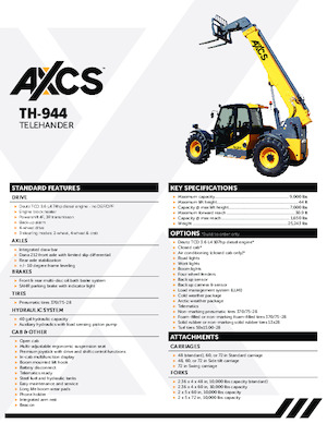 Telescoopladers AXCS TH-944