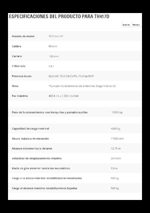 Telescoopladers Caterpillar TH417D