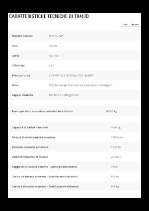 Telescoopladers Caterpillar TH417D