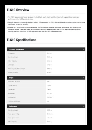 Telescoopladers Bobcat TL619