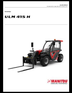 Telescoopladers Manitou ULM 415 H