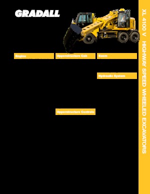 Telescopische graafmachines Gradall XL 4100 V