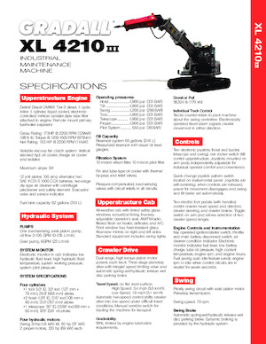 Telescopische graafmachines Gradall XL 4210 III