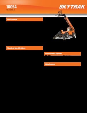 Telescoopladers JLG 10054