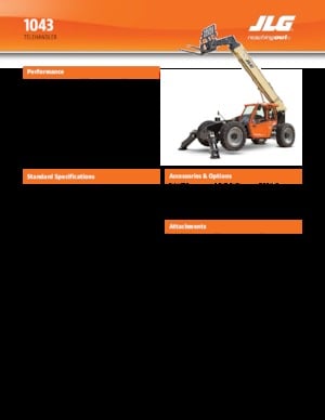 Telescoopladers JLG 1043