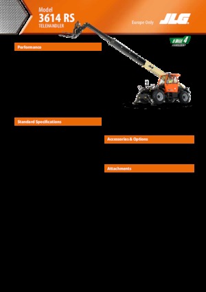 Telescoopladers JLG 3614 RS