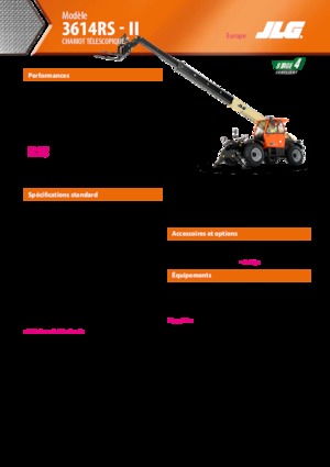 Telescoopladers JLG 3614 RS