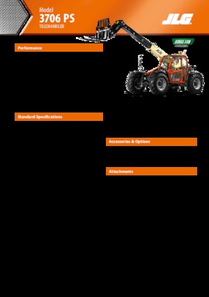 Telescoopladers JLG 3706 PS