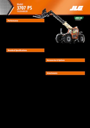 Telescoopladers JLG 3707 PS