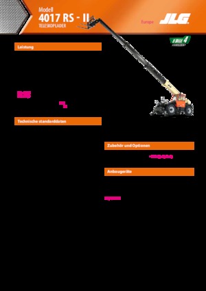 Telescoopladers JLG 4017 RS