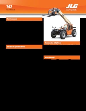 Telescoopladers JLG 742