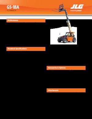 Telescoopladers JLG G5-18A 