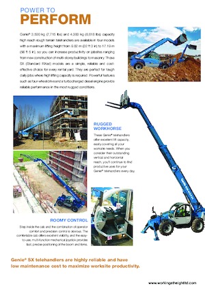 Telescoopladers Genie GTH-3512 SX