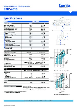 Telescoopladers Genie GTH 4010 Turbo
