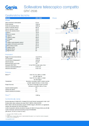 Telescoopladers Genie GTH-2506