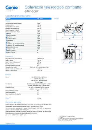 Telescoopladers Genie GTH-3007