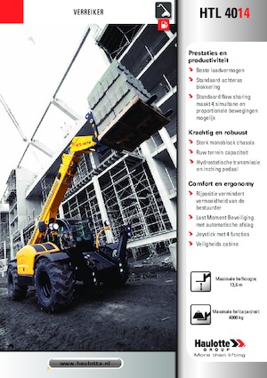 Telescoopladers Haulotte HTL4014