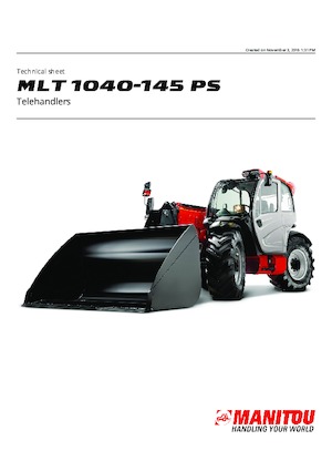 Telescoopladers Manitou MLT 1040-145 PS