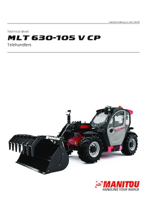 Telescoopladers Manitou MLT 630-105 V CP