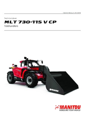 Telescoopladers Manitou MLT 730-115 V CP