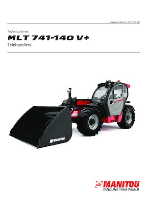 Telescoopladers Manitou MLT 741-140 V+