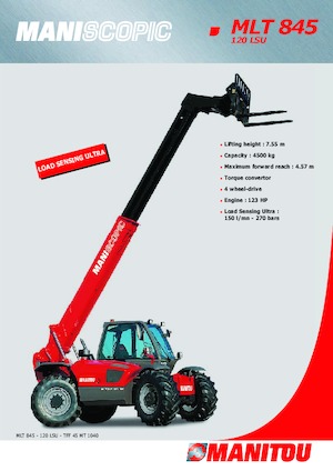 Telescoopladers Manitou MLT 845 120