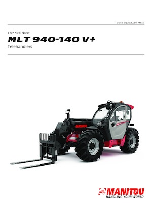 Telescoopladers Manitou MLT 940-140 V+
