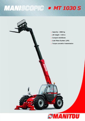 Telescoopladers Manitou MT 1030 Easy