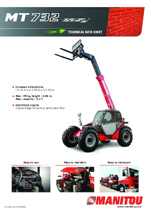 Telescoopladers Manitou MT 732 Easy