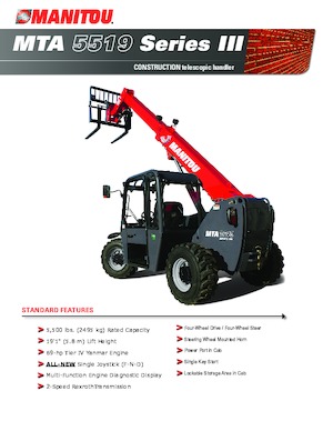 Telescoopladers Manitou MTA 5519