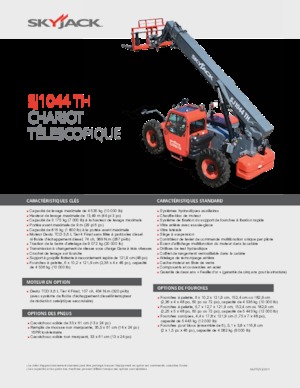Telescoopladers Skyjack SJ1044 TH