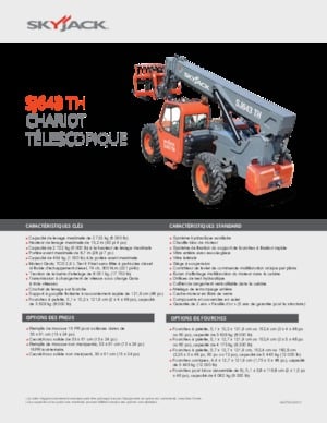 Telescoopladers Skyjack SJ643 TH
