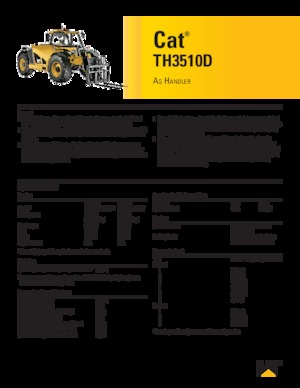 Telescoopladers Caterpillar TH3510D