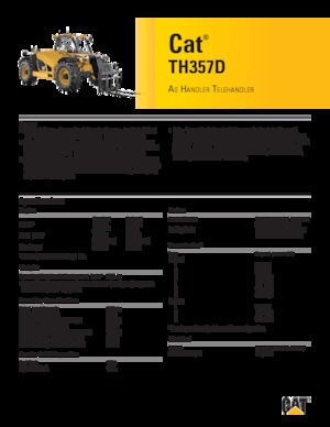 Telescoopladers Caterpillar TH357D