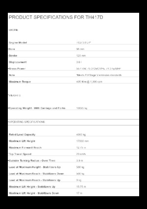 Telescoopladers Caterpillar TH417D
