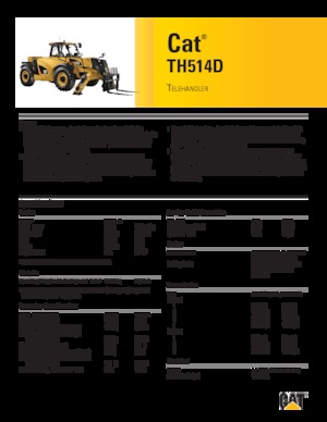 Telescoopladers Caterpillar TH514D