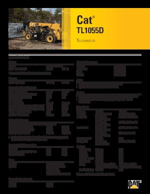 Telescoopladers Caterpillar TL1055D