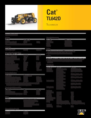 Telescoopladers Caterpillar TL642D