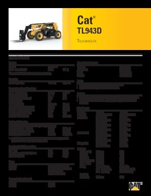Telescoopladers Caterpillar TL943D