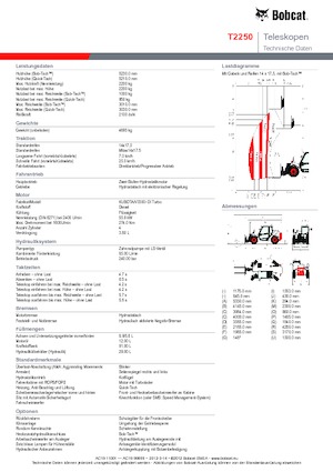 Telescoopladers Bobcat T 2250
