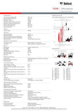 Telescoopladers Bobcat T 2250