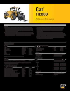 Telescoopladers Caterpillar TH306D