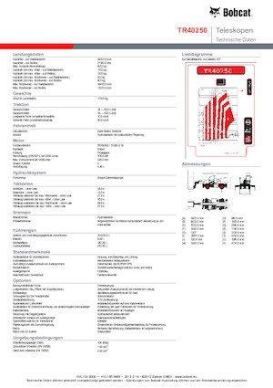 Draaiende verreiker Bobcat TR40250