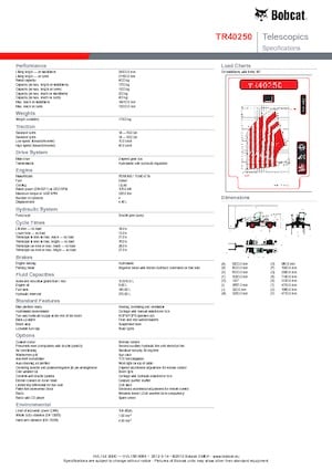 Draaiende verreiker Bobcat TR40250