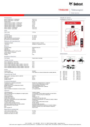 Draaiende verreiker Bobcat TR40250